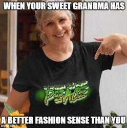 Sweet grandma Meme Template