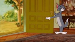 tom and jerry get out Meme Template