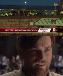 Police has the high ground Meme Template