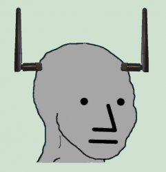 NPC with antenna Meme Template