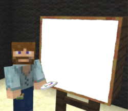 minecraft bobross template Meme Template