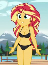 Hot Sunset in her Bikini Meme Template