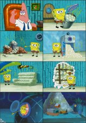 Spongebob Diapers, with captions Meme Template