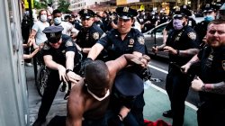 Cops Beat protester Meme Template