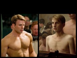 Steve Rogers After Before Meme Template