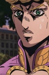 Even Giorno is afraid! Meme Template