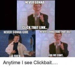 When I see a Clickbait... Meme Template