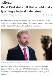 Rand Paul hate crime Meme Template