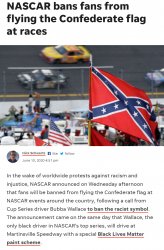 NASCAR bans Confederate flag Meme Template