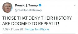 Trump tweet those who deny Meme Template