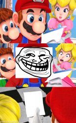 Super Mario blank paper (Trolling Edition) Meme Template
