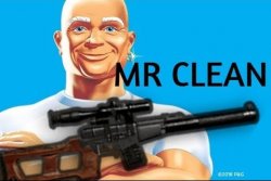 Mr clean gun Meme Template