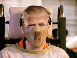 Trump Hannibal Lecter crazy mad insane bonkers Meme Template