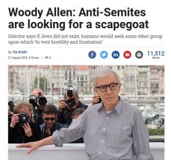 Woody Allen Israel lobby Meme Template