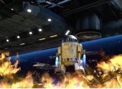 R2 sets battle droids on fire Meme Template