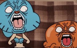 Gumball Traumatized Face Meme Template