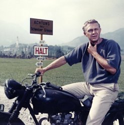 Steve McQueen The Great Escape Meme Template