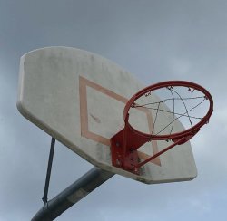 Basketball hoop no net Meme Template