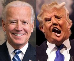 Steady Joe Biden and Demented Donald Trump Meme Template