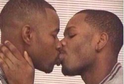 Black people kissing Meme Template