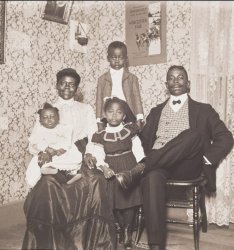 Black Family Early 1900s Meme Template