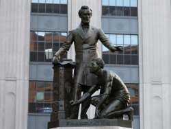 Abraham Lincoln Boston statue Meme Template