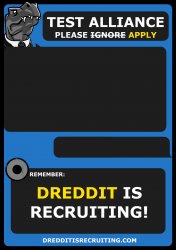 DREDDIT is recruiting! - blue Meme Template