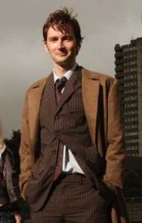 10th doctor happily standing on a building Meme Template