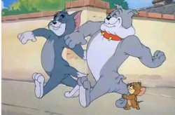 Tom and Jerry walk Meme Template