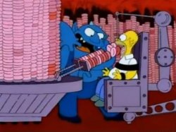 Homer Donut Punishment in Hell Meme Template