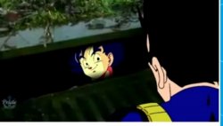 Goku hidin' Meme Template