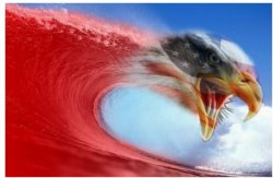 red wave Meme Template