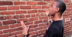 Guy looking at brick wall Meme Template