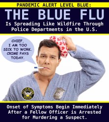 pandemic alert level blue the blue flu Meme Template