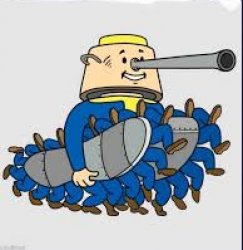 Vault boy tank Meme Template