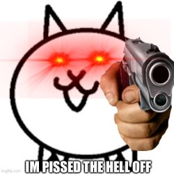 Pissed off cat Meme Template