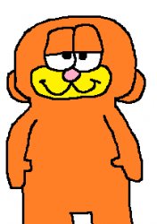 Garfield as a Cartoon Network Nood Meme Template