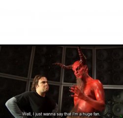 Satan Huge Fan Meme Template