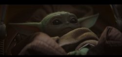 Baby Yoda assessing the situation Meme Template