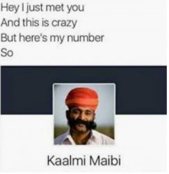 Kalmi Maibi Meme Template