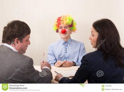 clown in serius conversation Meme Template