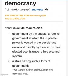 Democracy definition Meme Template