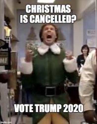 Christmas Cancelled Trump Meme Template