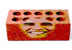 Deep fried Brick Obama Meme Template