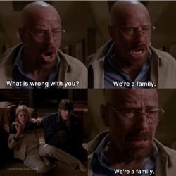 What is wrong with you? We're a family! Meme Template