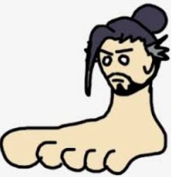 Foot Man Meme Template