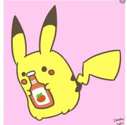 Ketchupholic Pikachu Meme Template