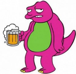 Washed-up Barney Meme Template