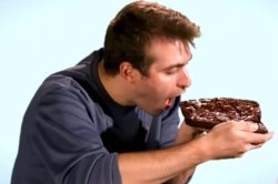 Jamie eating hug brownie Meme Template