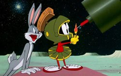Bugs Bunny and Marvin the Martian Meme Template